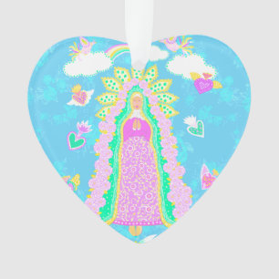 Ornamento Nossa Senhora de Guadalupe Azul