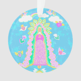 Ornamento Nossa Senhora de Guadalupe Azul