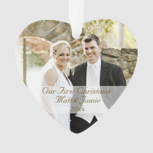 Ornamento Nosso Primeiro Casal De Natal Juntos