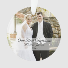 Ornamento Nosso Primeiro Casal de Natal Juntos