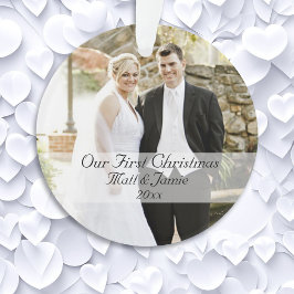 Ornamento Nosso Primeiro Casal de Natal Juntos