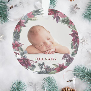 Ornamento Nosso Primeiro Natal Avós Foto De Bebê