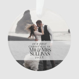 Ornamento Nosso Primeiro Natal Chic sofisticado Natal