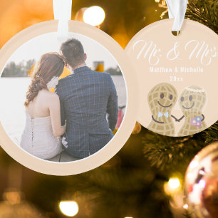 Ornamento Nosso Primeiro Natal como a foto do Casal do Sr. &