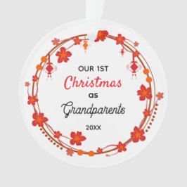 Ornamento Nosso Primeiro Natal como Avós