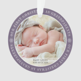 Ornamento Nosso Primeiro Natal Como Avós Foto Moderna