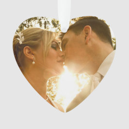 Ornamento Nosso Primeiro Natal como o Sr. e a Sra. Foto de C