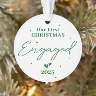 Ornamento Nosso Primeiro Natal Engajado 2025 - Personalizado