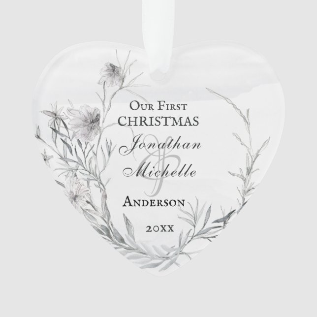 Ornamento Nosso Primeiro Natal, Inspirador (Frente)