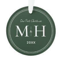 Nosso Primeiro Natal, Newweds, Monograma Verde