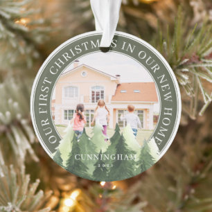 Ornamento  Nosso Primeiro Natal Novo Arquivo de Fotos Domés
