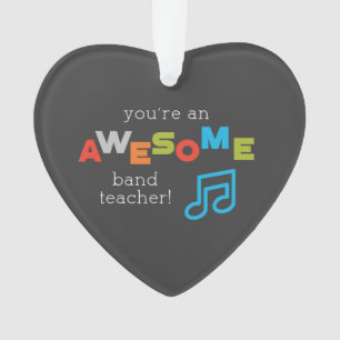 Ornamento Notas Musicais de Apreciação de Professores de ban