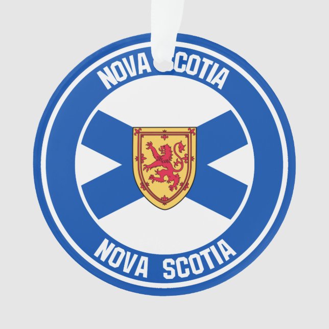Ornamento Nova Escócia Round Emblem (Frente)