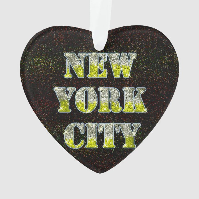 Ornamento Nova Iorque Silver Dourados Brilhos (Verso)