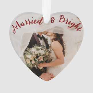 Ornamento Nova Ornação "Casada e Brilhante"