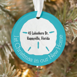 Ornamento Novo Dólar de Areia de Natal tropical