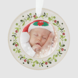 Ornamento Novo parto de bebê é Natal, Anúncio de Nascimento