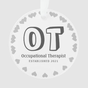 Ornamento Novo terapeuta ocupacional personalizado