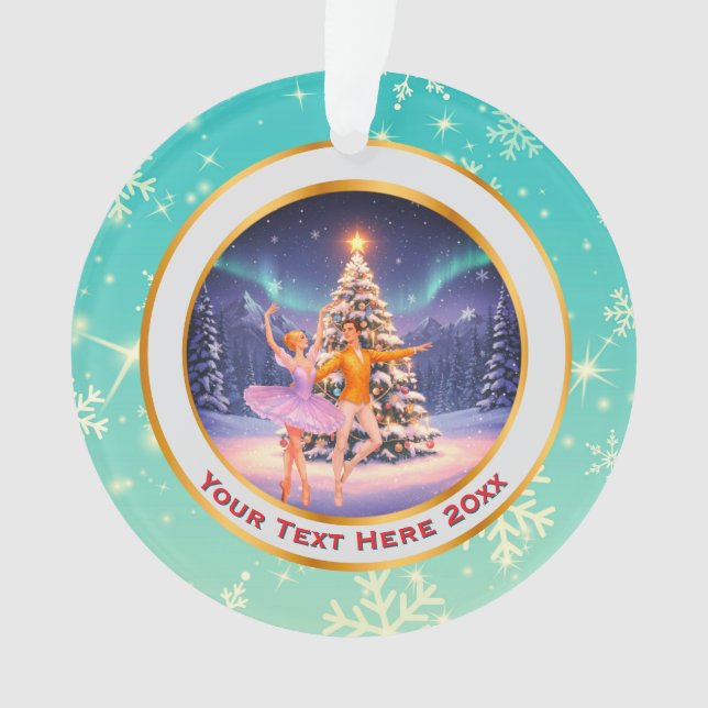 Ornamento Nutcracker Christmas, Family Holiday Keepsake Gift (Frente)