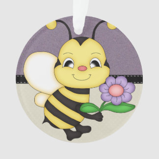 Ornamento O amarelo retro Bumble a abelha