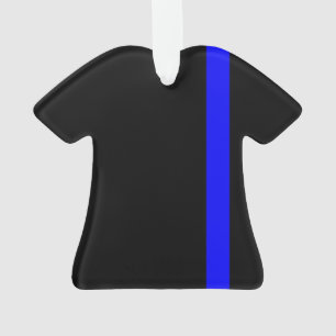 Ornamento O Estilo Vertical da Linha Azul-Fino Simbólico