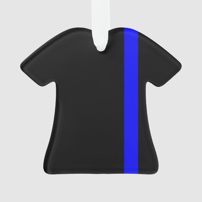 Ornamento O Estilo Vertical da Linha Azul-Fino Simbólico (Verso)