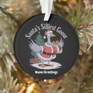 Ornamento O Ganso Mais Bobo do Papai Noel Uma História de Na