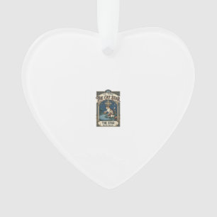 Ornamento O Gato Estrela Gato Cartão Tarot Arcano Maior Vint