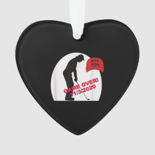 Ornamento O Golf Game Está Sobre O Engraçado Anti-Trump