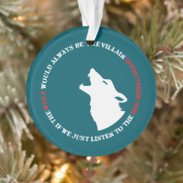 Ornamento O lobo seria sempre o vilão