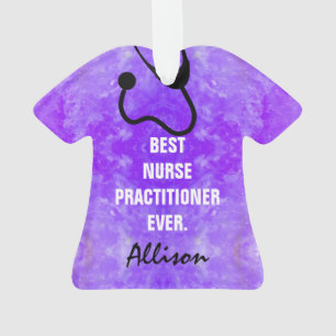 Ornamento O médico feito sob encomenda da enfermeira esfrega