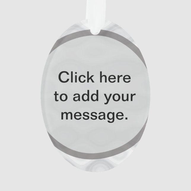 Ornamento O melhor modelo customizável do presente (Verso)