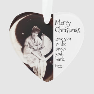 Ornamento O Natal Ama-te à Vintage da Lua