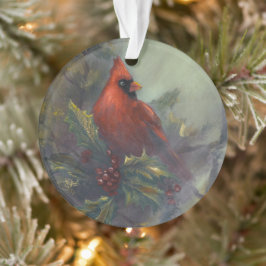 Ornamento "O Natal Está Chegando" Cardinals