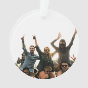 Ornamento O nosso primeiro Cartão com fotos de Casal de Nata