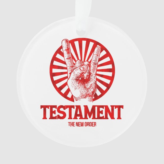 Ornamento O Novo Testamento da Ordem (Frente)