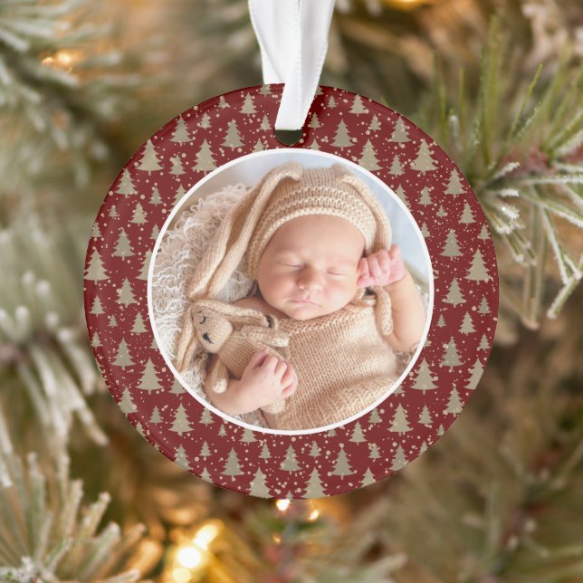 Ornamento O Primeiro Elegante Moderno da Pinheira de Natal d (Árvore)