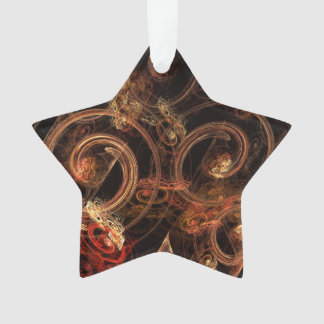 Ornamento O som da Abstrato de música - estrela acrílica