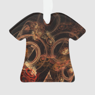 Ornamento O som da camisa acrílica de Abstrato de música