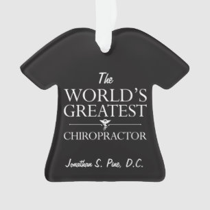 Ornamento O t-shirt personalizado o grande Chiropractor do