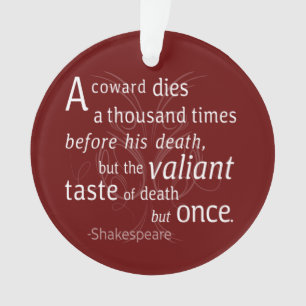 Ornamento O Valiant morre, mas uma vez Shakespeare