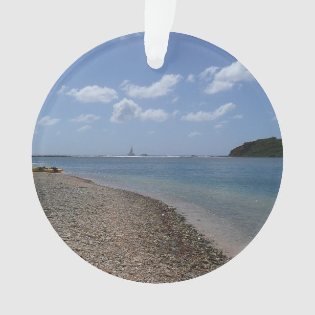 Ornamento O veleiro à distância na Rua. (Frente)