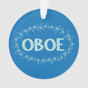 Ornamento Oboe Winter Snowflakes