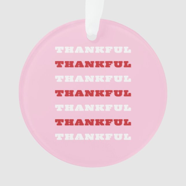 Ornamento Obrigado, Arte Rosa (Frente)