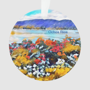 Ornamento Ochos Rios Neon Pop Art Floral