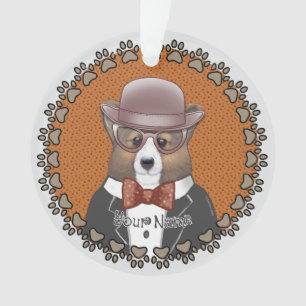 Ornamento Óculos de Welsh Corgi