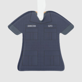 Ornamento Ocupação Personalizada Uniforme Blue Ripstop