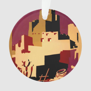 Ornamento Oeste do Sudoeste Pueblo WPA Nacional