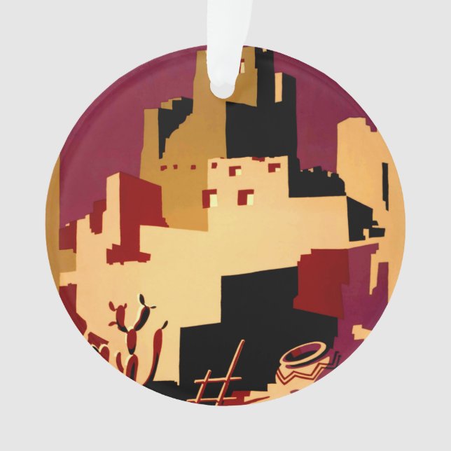 Ornamento Oeste do Sudoeste Pueblo WPA Nacional (Frente)