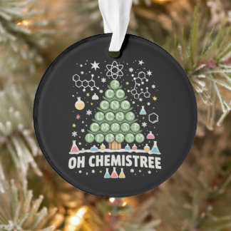 Ornamento Oh Árvore Química Tabela Periódica Química Natal
